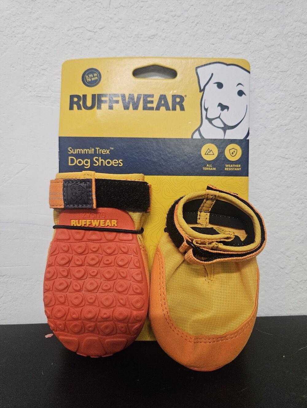 Ruffwear Summit Trex Dog shoes Pair of Two Boots Size: 2.75 in new